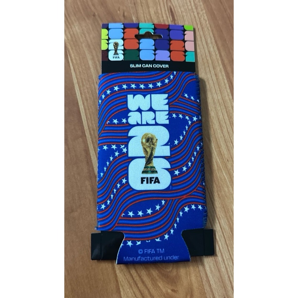 FIFA World Cup 2026 Slim Can Cover features the iconic "We Are 26"